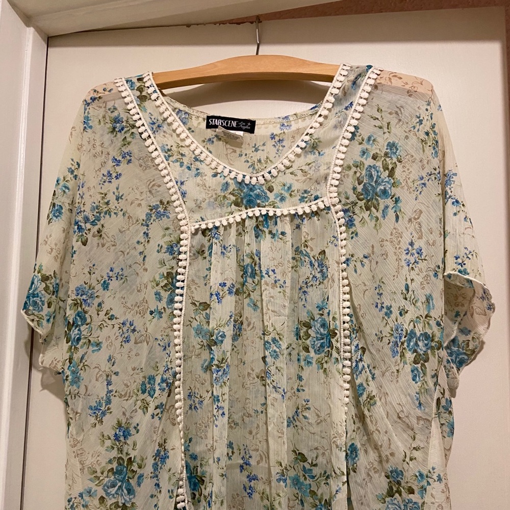 Starscene Los Angeles | Blue and Green Blouse